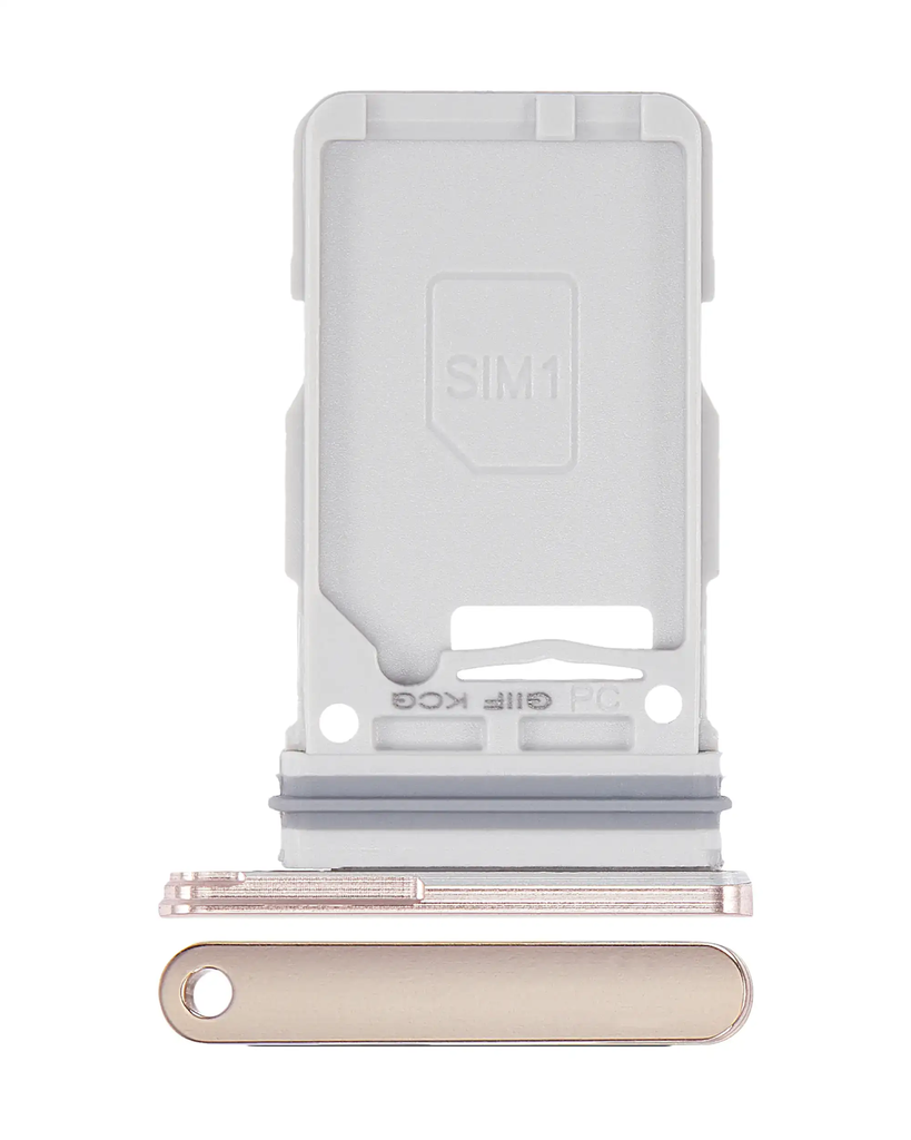 Single Sim Card Tray For Samsung Galaxy S21 Plus / S21 Ultra / S21 (Phantom Gold) (Premium)