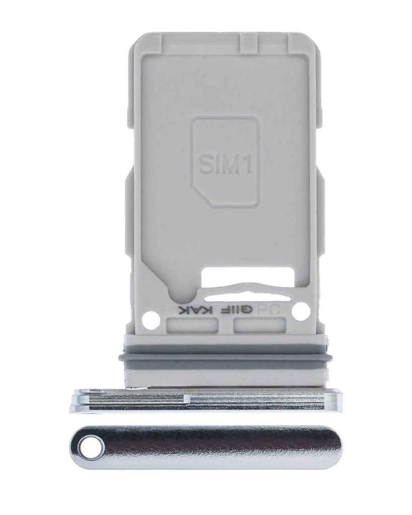 Single Sim Card Tray For Samsung Galaxy S21 Ultra / S21 Plus / S21 (Phantom Silver) (Premium)