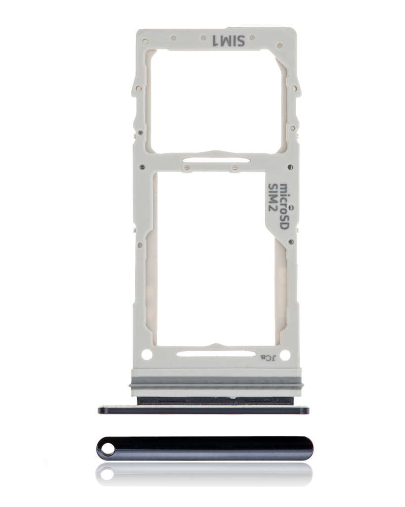 Dual Sim Card Tray For Samsung Galaxy Note 10 Lite (Aura Black) (Premium)