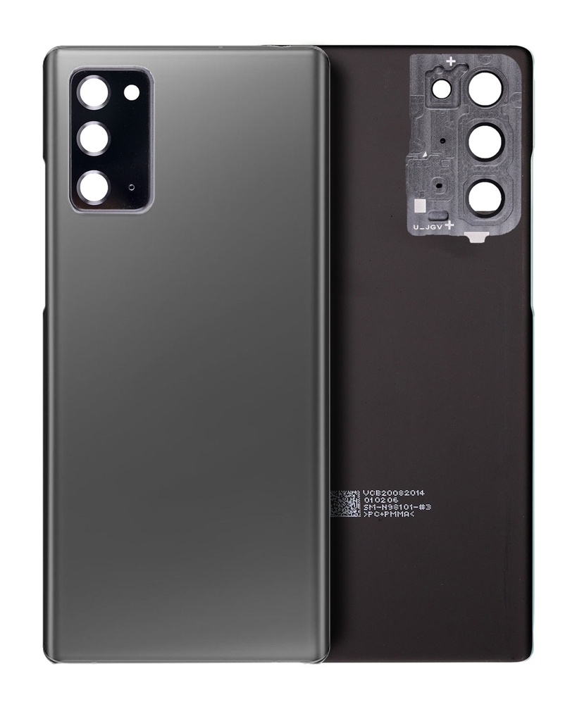 Back Cover Glass With Camera Lens For Samsung Galaxy Note 20 5G (No Logo) (Mystic Gray)