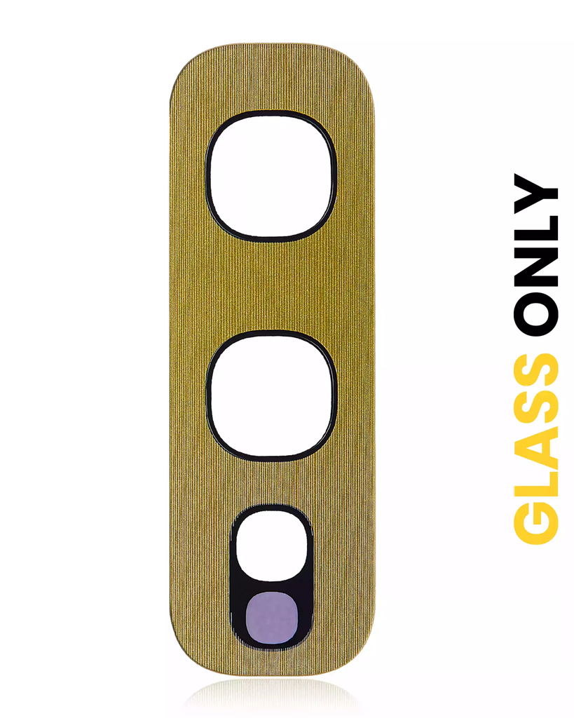 Back Camera Lens (Glass Only) With Adhesive For Samsung Galaxy S10E (Canary Yellow) (10 Pack) (Premium)