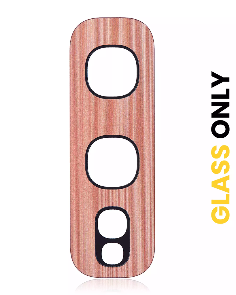 Back Camera Lens (Glass Only) With Adhesive For Samsung Galaxy S10E (Flamingo Pink) (10 Pack) (Premium)