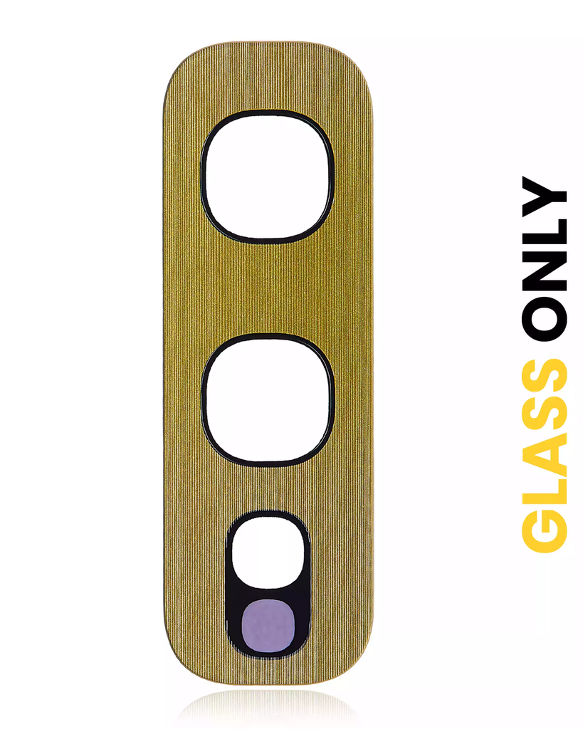 Back Camera Lens (Glass Only) With Adhesive For Samsung Galaxy S10E (Yellow) (Premium)