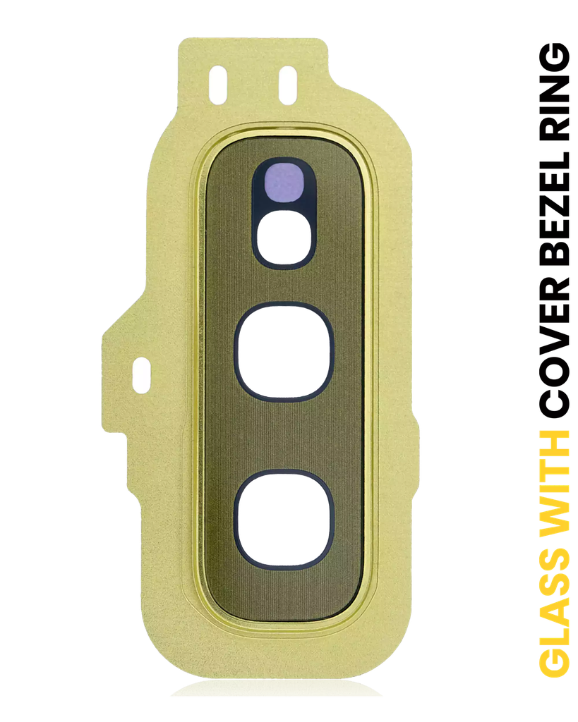 Back Camera Lens With Cover Bezel Ring For Samsung Galaxy S10E (Gold) (Premium)