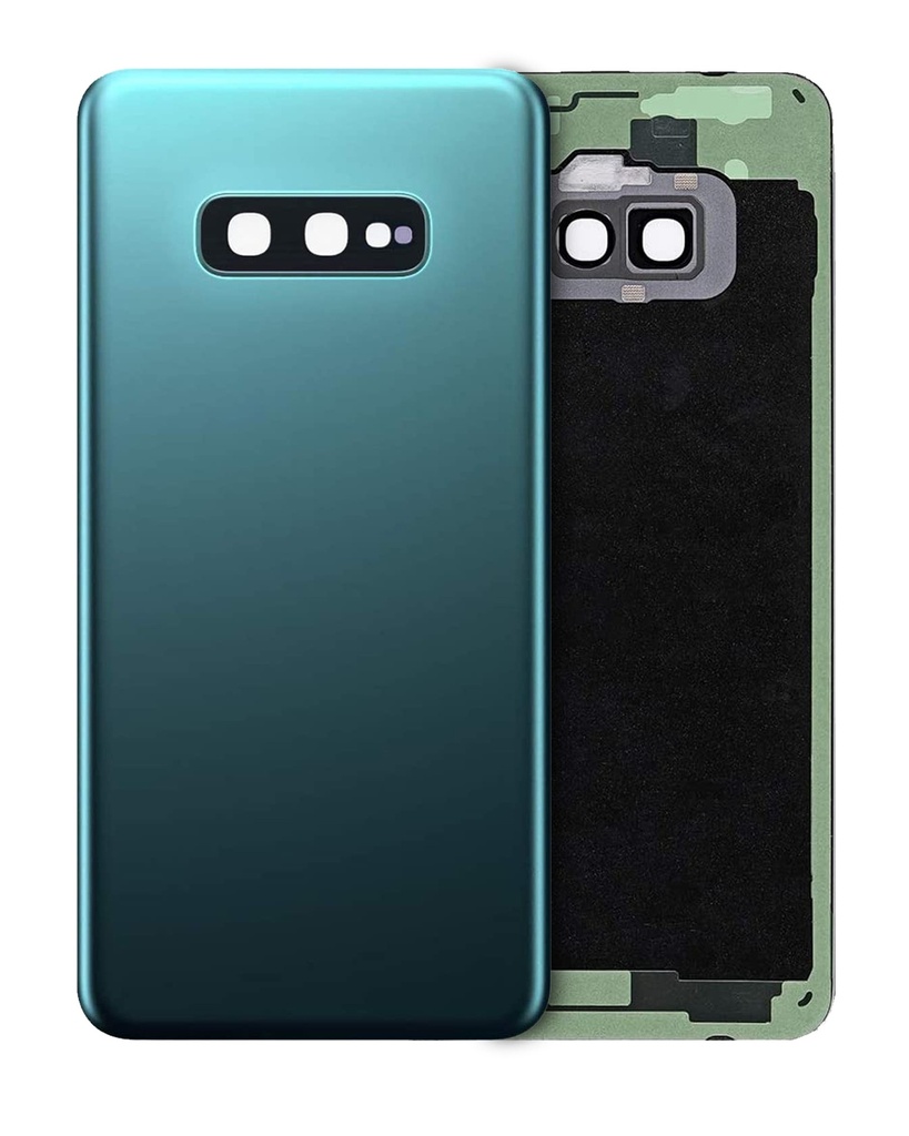 Back Cover Glass With Camera Lens For Samsung Galaxy S10E (No Logo) (Prism Green)