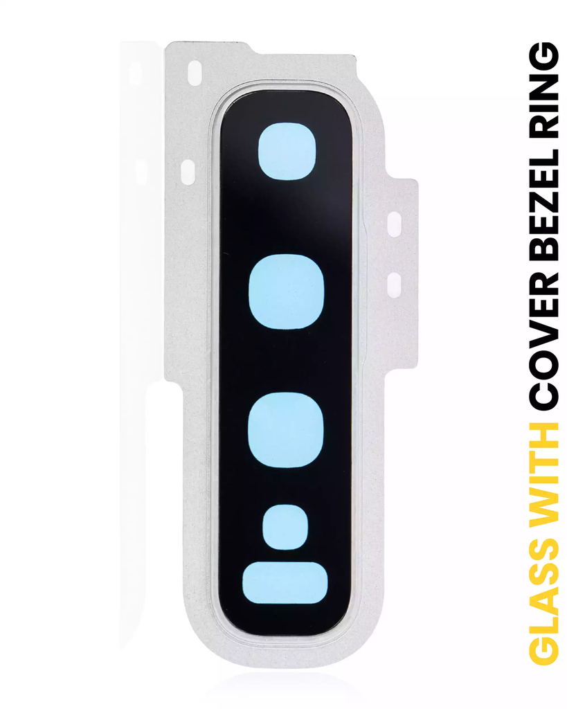 Back Camera Lens With Cover Bezel Ring For Samsung Galaxy S10 (Prism White) (Premium)
