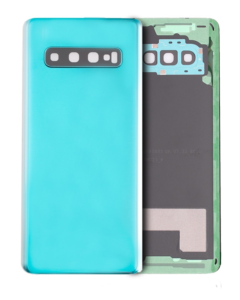 Back Cover Glass With Camera Lens For Samsung Galaxy S10 (No Logo) (Prism Green)