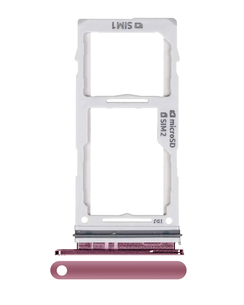 Dual Sim Card Tray For Samsung Galaxy S10 / S10 Plus / S10E (Flamingo Pink) (Premium)