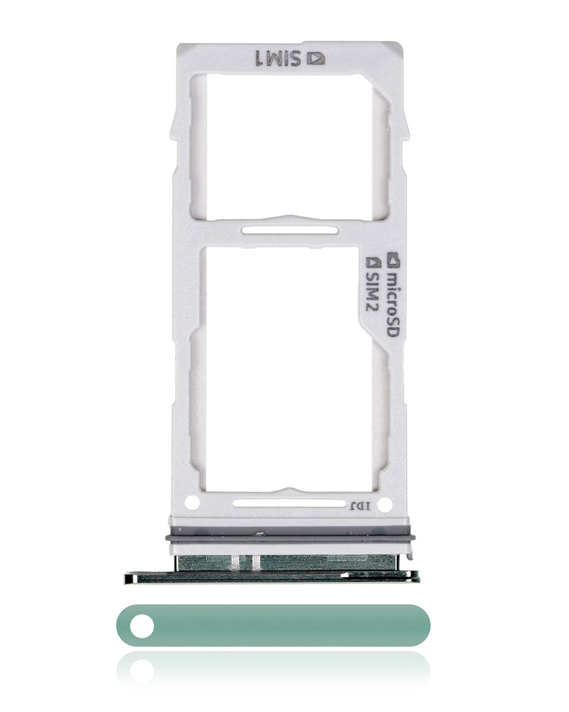 Dual Sim Card Tray For Samsung Galaxy S10 / S10 Plus / S10E (Prism Green) (Premium)