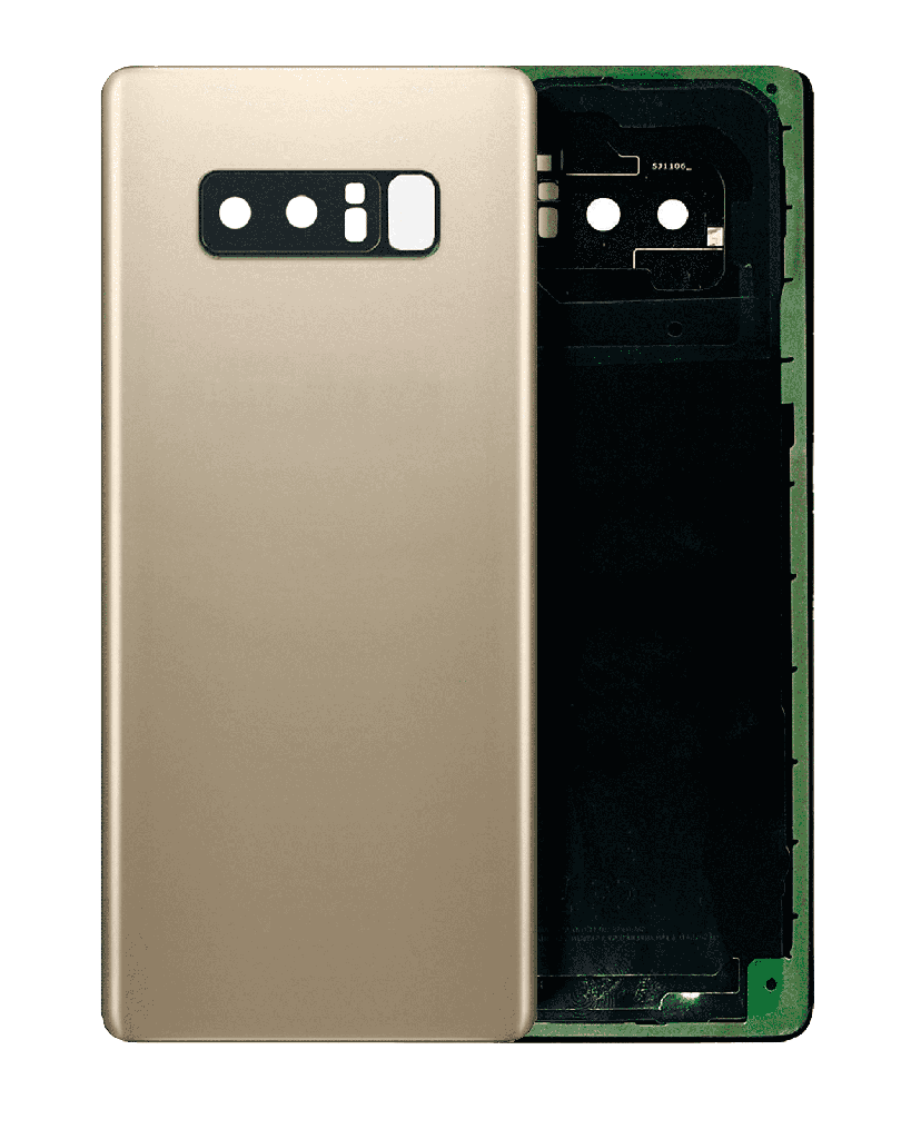 Back Cover Glass With Camera Lens For Samsung Galaxy Note 8 (No Logo) (Maple Gold)