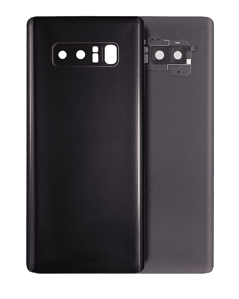 Back Cover Glass With Camera Lens For Samsung Galaxy Note 8 (No Logo) (Midnight Black)