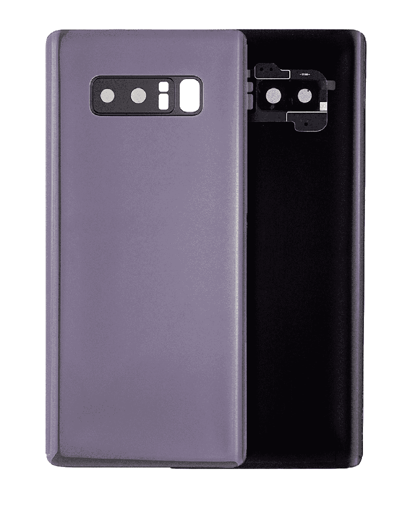 Back Cover Glass With Camera Lens For Samsung Galaxy Note 8 (No Logo) (Orchid Gray)