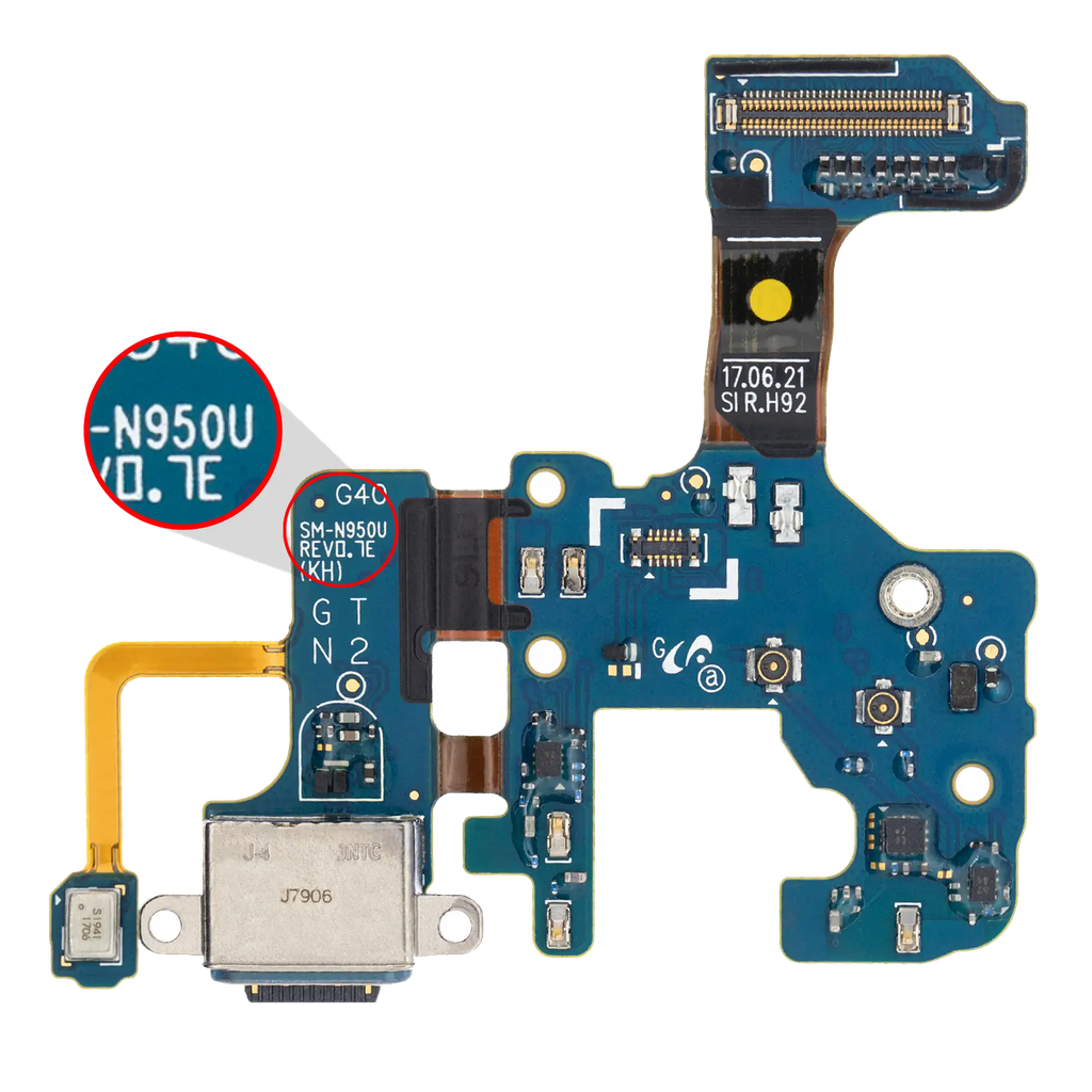 Charging Port With Flex Cable For Samsung Galaxy Note 8 (N950U) (US Model) (Premium)