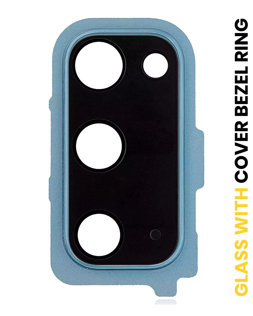 Back Camera Lens With Cover Bezel Ring For Samsung Galaxy S20 / S20 5G (Cloud Blue) (Premium)