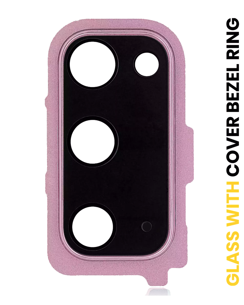Back Camera Lens With Cover Bezel Ring For Samsung Galaxy S20 / S20 5G (Cloud Pink) (Premium)