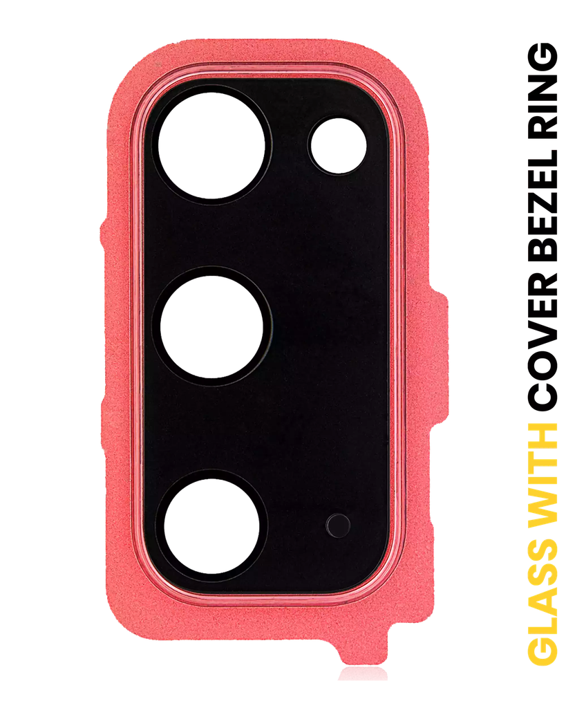 Back Camera Lens With Cover Bezel Ring For Samsung Galaxy S20 / S20 5G (Red) (Premium)