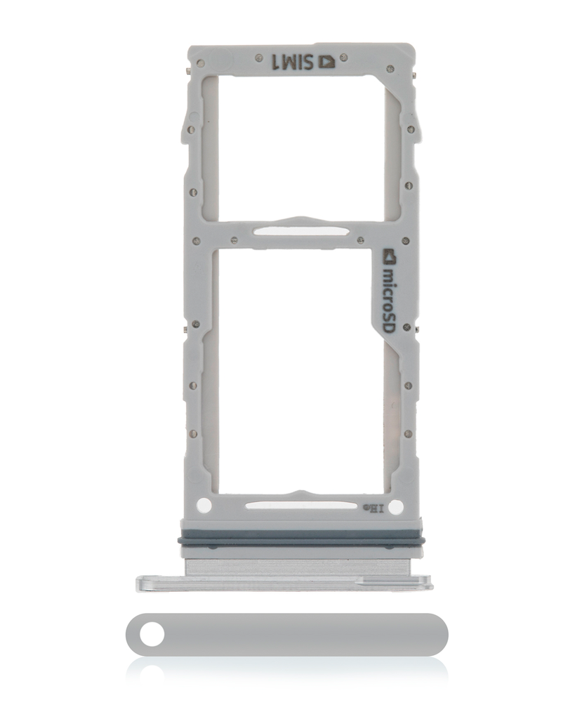 Dual Sim Card Tray For Samsung Galaxy S20 / S20 Ultra / S20 Plus (Cosmic Silver) (Premium)