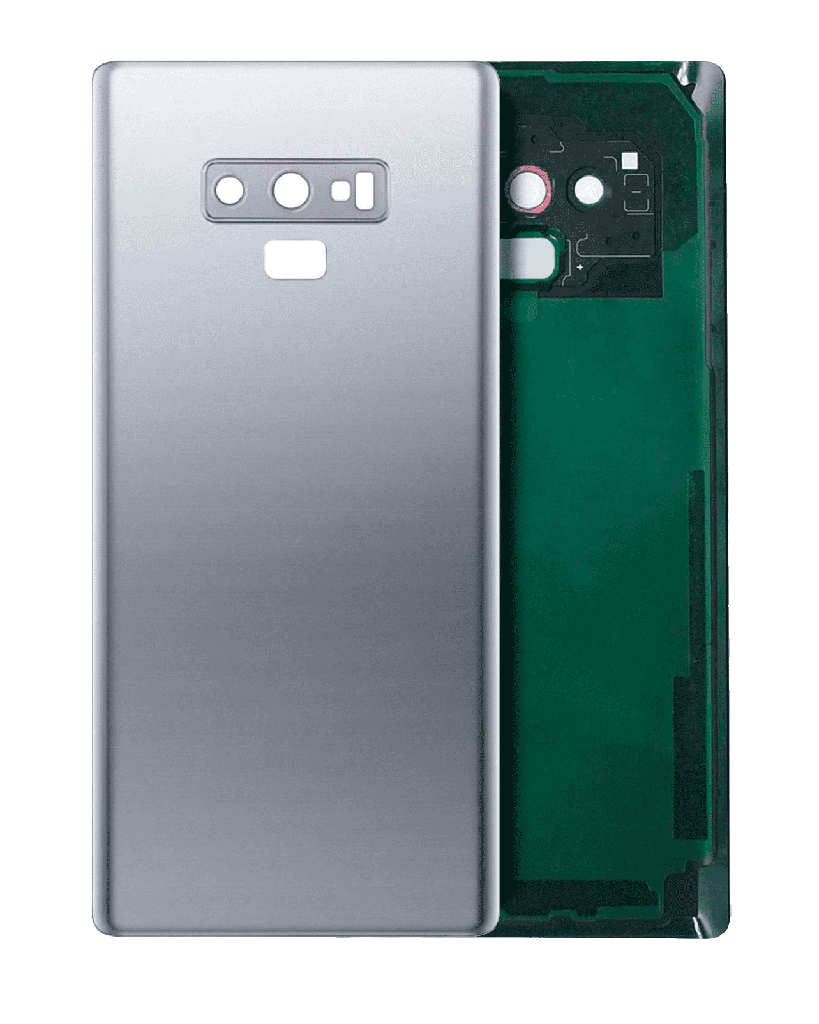 Back Cover Glass With Camera Lens For Samsung Galaxy Note 9 (No Logo) (Cloud Silver)