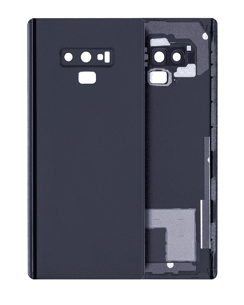 Back Cover Glass With Camera Lens For Samsung Galaxy Note 9 (No Logo) (Midnight Black)