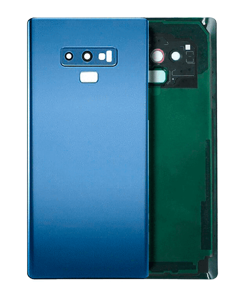 Back Cover Glass With Camera Lens For Samsung Galaxy Note 9 (No Logo) (Ocean Blue)