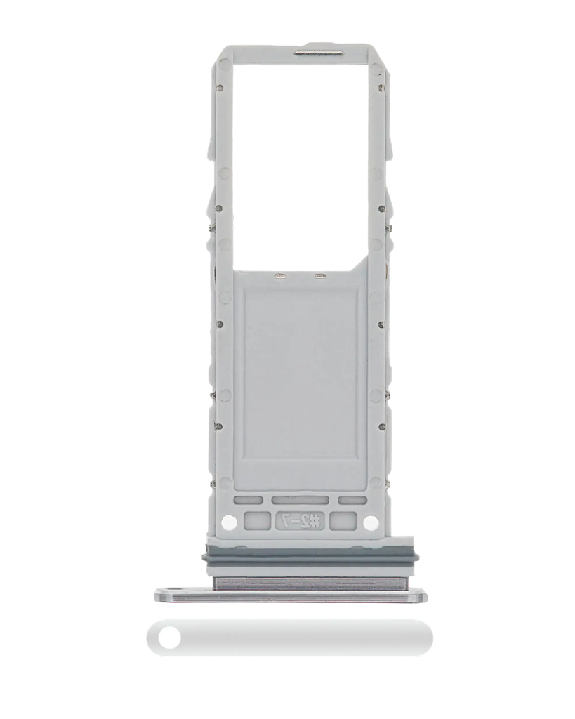Single Sim Card Tray For Samsung Galaxy Note 10 (Aura Glow / Silver) (Premium)