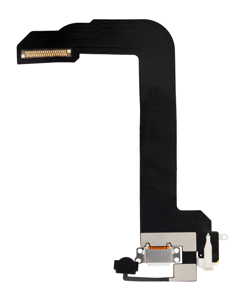 Headphone Jack With Charging Port Flex Cable For iPod Touch 6 / iPod Touch 7 (White) (Premium)