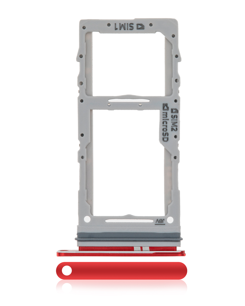 Dual Sim Card Tray For Samsung Galaxy S20 / S20 Plus / S20 Ultra 5G (Cosmic Red) (Premium)