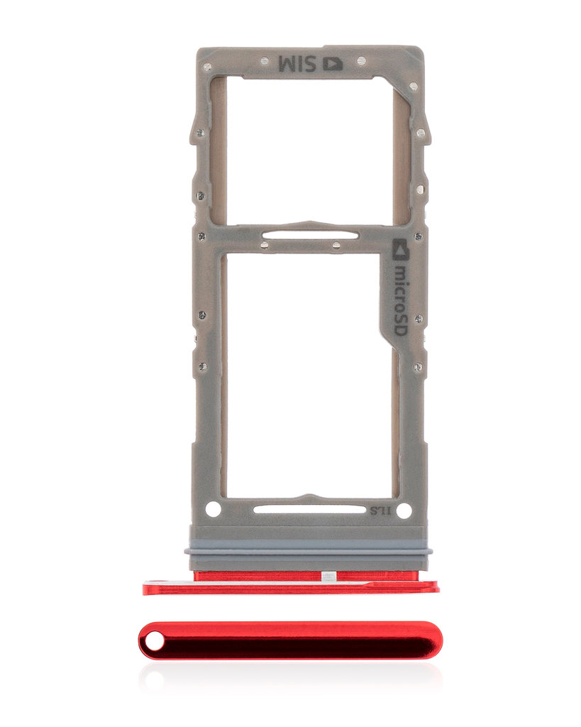 Single Sim Card Tray For Samsung Galaxy S20 / S20 Plus / S20 Ultra 5G (Aura Red) (Premium)