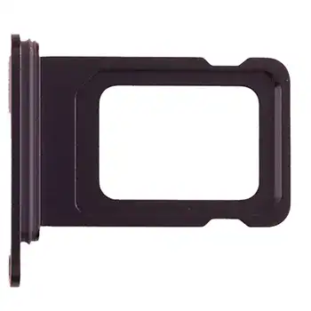 Single Sim Card Tray For iPhone 16e (Black) (Premium)