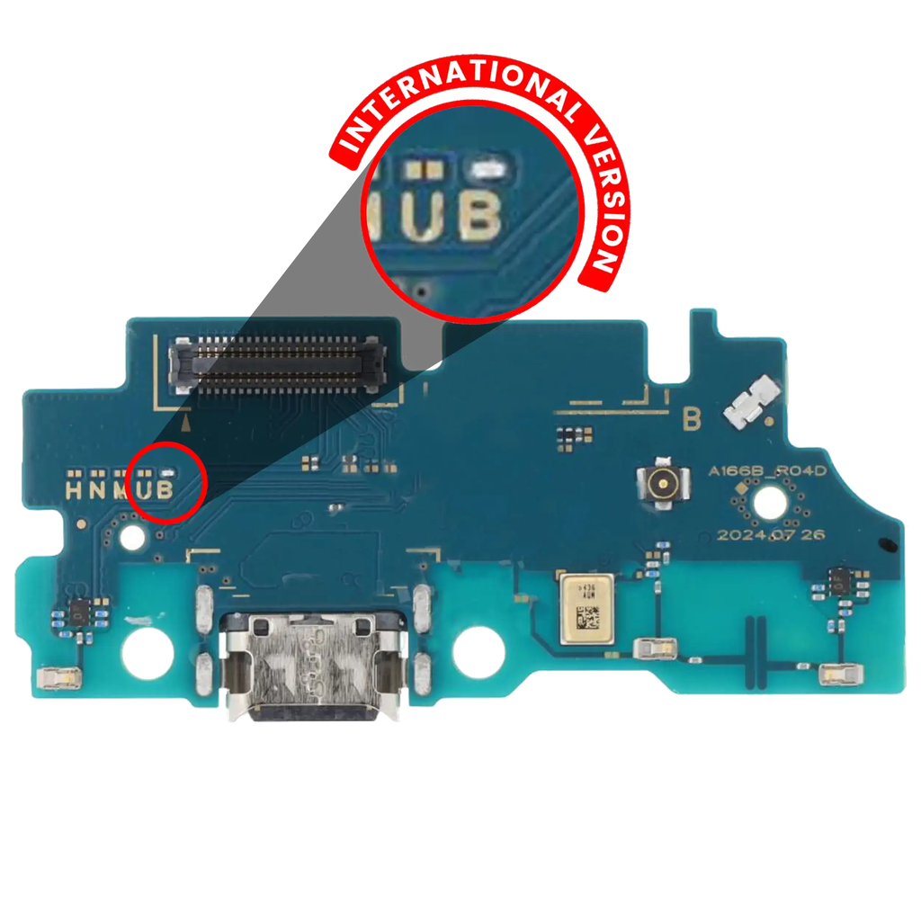 Charging Port Board For Samsung Galaxy A16 5G (A166B / 2024) (International Version) (Aftermarket)