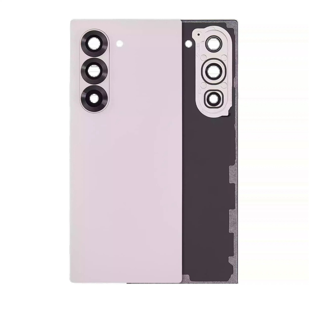Back Cover Glass With Camera Lens For Samsung Galaxy Z Fold 6 5G (No Logo) (Pink)