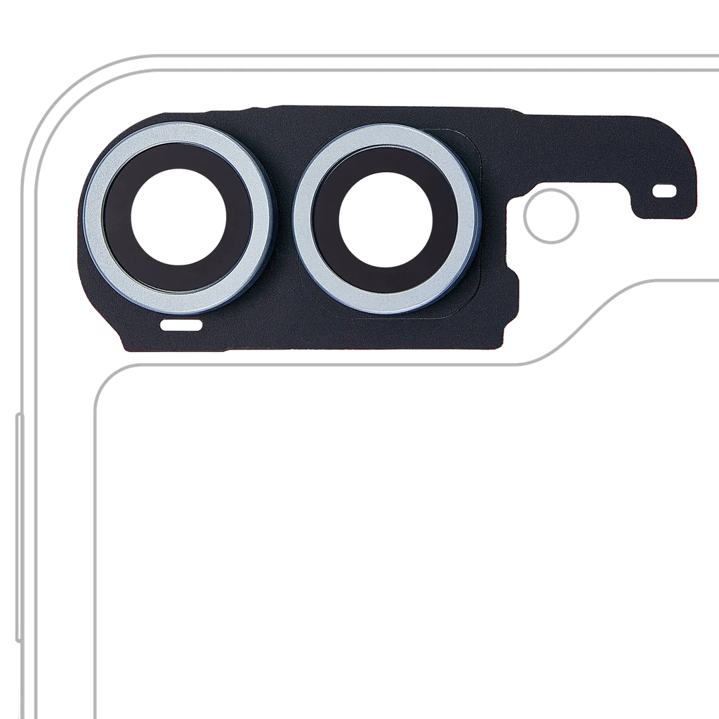 Back Camera Lens With Cover Bezel Ring For Samsung Galaxy Z Flip 6 5G (F741) (Premium) (Blue)