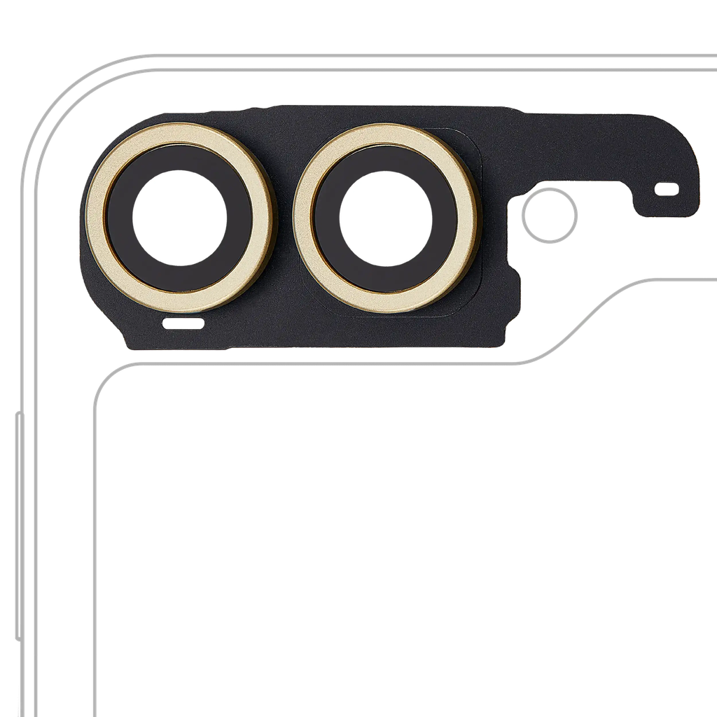 Back Camera Lens With Cover Bezel Ring For Samsung Galaxy Z Flip 6 5G (F741) (Premium) (Yellow)