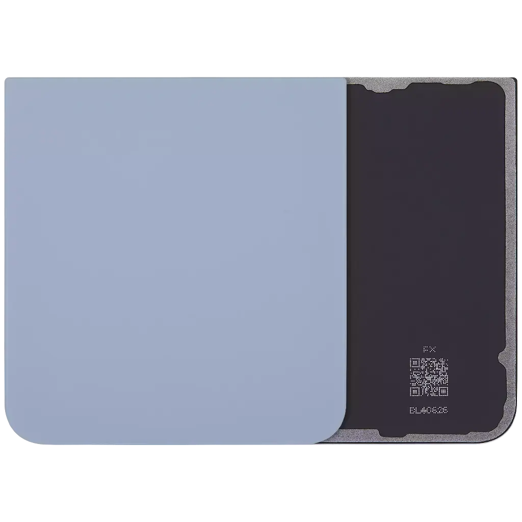 Back Cover Glass For Samsung Galaxy Z Flip 6 5G (No Logo) (Blue)