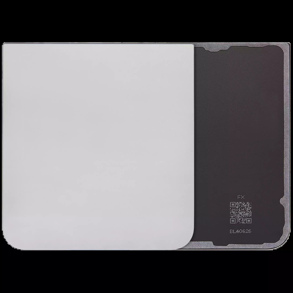 Back Cover Glass For Samsung Galaxy Z Flip 6 5G (No Logo) (Silver Shadow)