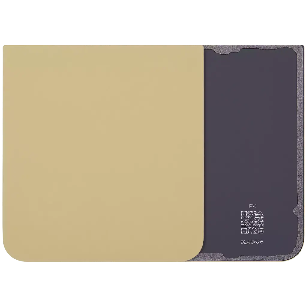 Back Cover Glass For Samsung Galaxy Z Flip 6 5G (No Logo) (Yellow)