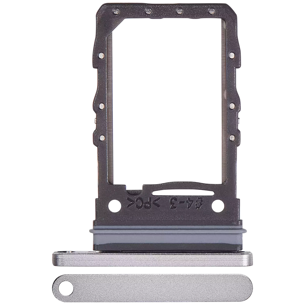 Single Sim Card Tray For Samsung Galaxy Z Flip 6 (F741) (Premium) (Silver Shadow)