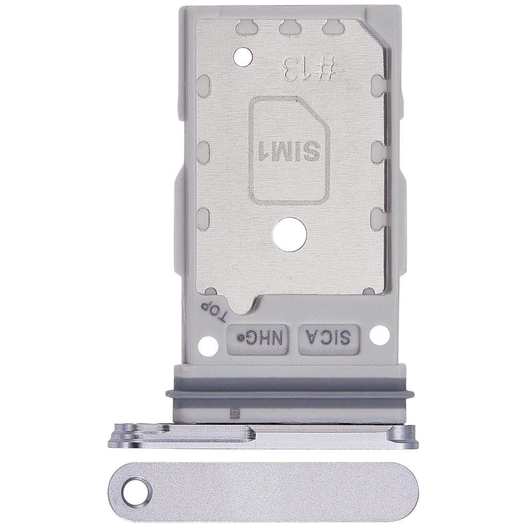 Dual Sim Card Tray For Samsung Galaxy S25 / S25 Plus (Premium) (Silver Shadow)