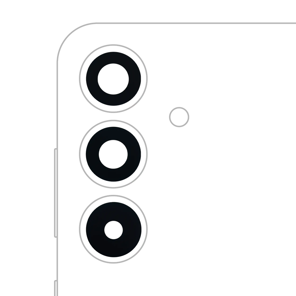 Back Camera Lens (Glass Only) With Adhesive For Samsung Galaxy S25 Plus 5G (3 Piece Set) (All Colors) (Premium)