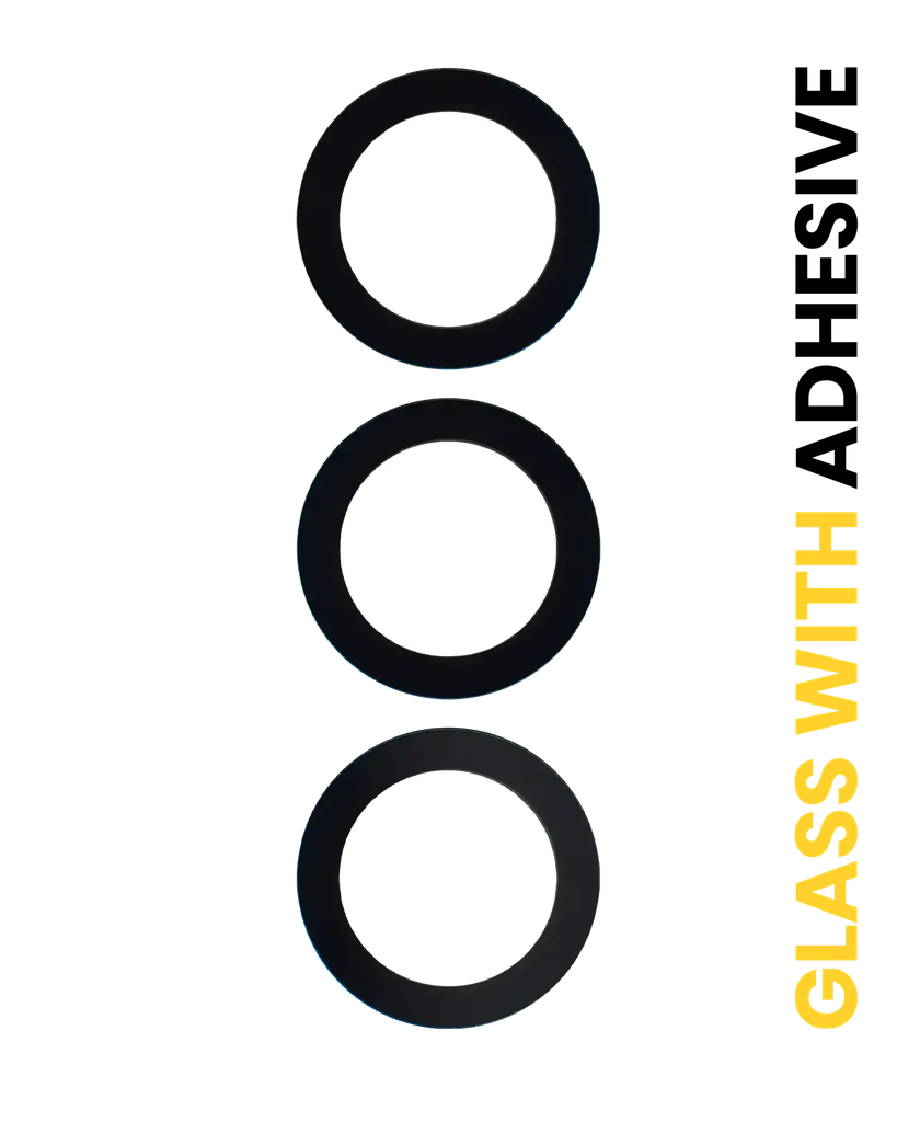 Back Camera Lens (Glass Only) With Adhesive For Samsung Galaxy S24 FE 5G (3 Piece Set) (Premium)