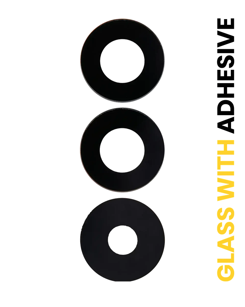 Back Camera Lens (Glass Only) With Adhesive For Samsung Galaxy A15 4G (A155 / 2023) / A15 5G (A156 / 2023) (3 Piece Set) (Premium)