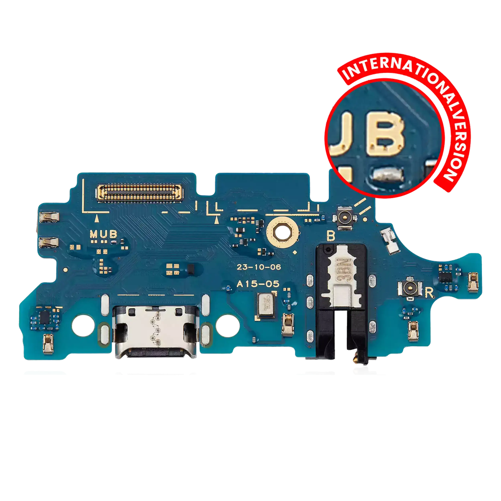 Charging Port Board With Headphone Jack For Samsung Galaxy A15 (A155 / 2023) / A15 5G (A156 / 2023) (International Version) (Premium)