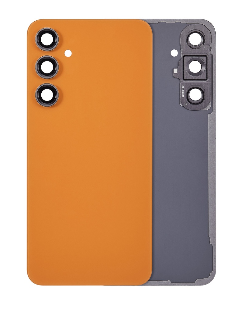 Back Cover Glass With Camera Lens For Samsung Galaxy S23 FE 5G (No Logo) (No Logo) (Tangerine)