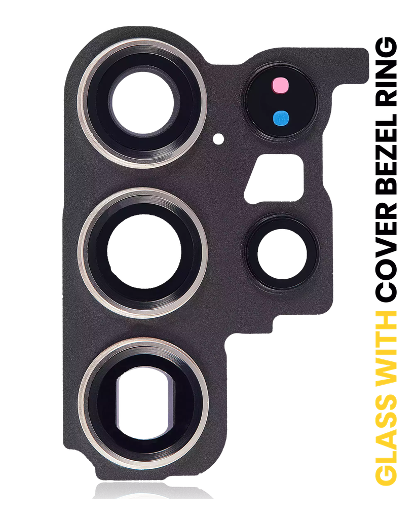 Back Camera Lens With Cover Bezel Ring For Samsung Galaxy S23 Ultra 5G (Phantom Black) (Premium)