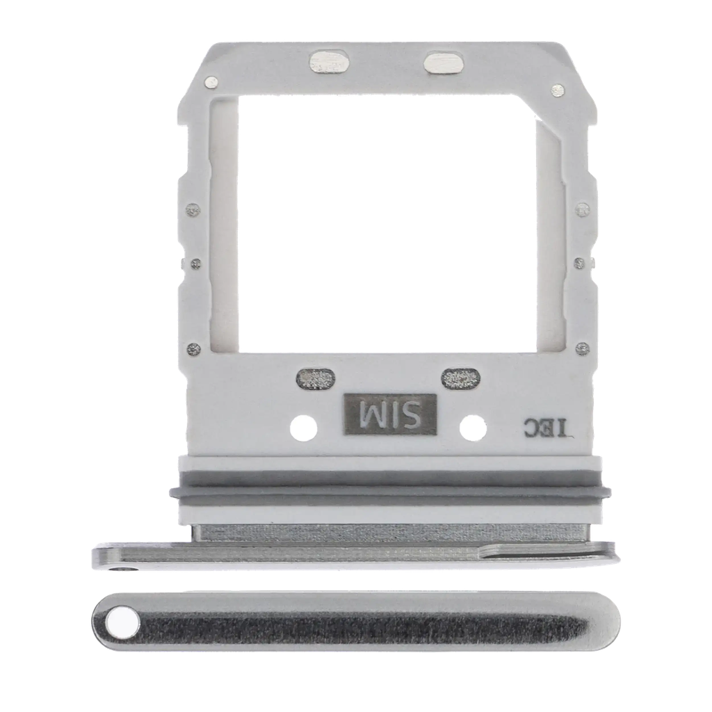 Single Sim Card Tray For Samsung Galaxy S10 5G (Crown Silver) (Premium)