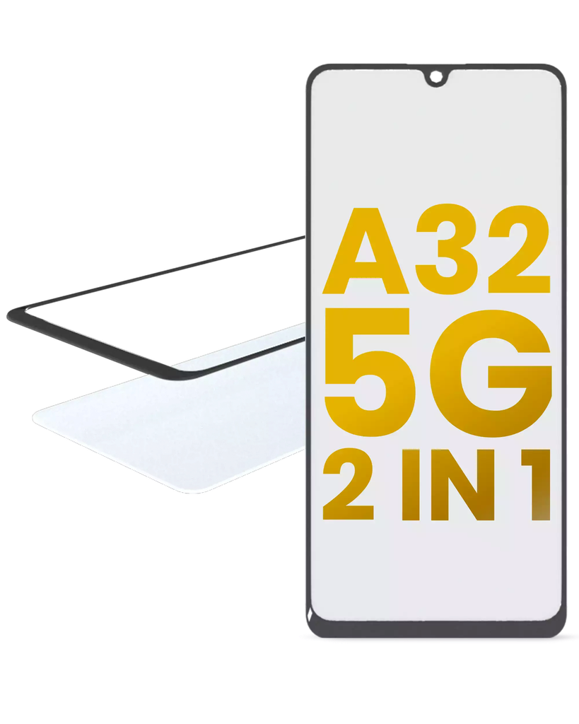 2 in 1 Front Glass + OCA Pre-Installed For Samsung Galaxy A32 (A325 / 2021) (Premium)