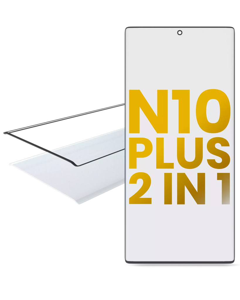 2 in 1 Front Glass + OCA Pre-Installed For Samsung Galaxy Note 10 Plus (Premium)