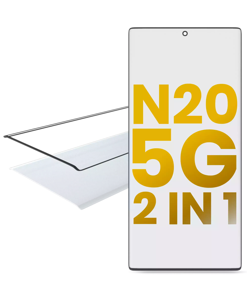 2 in 1 Front Glass + OCA Pre-Installed For Samsung Galaxy Note 20 5G (Premium)
