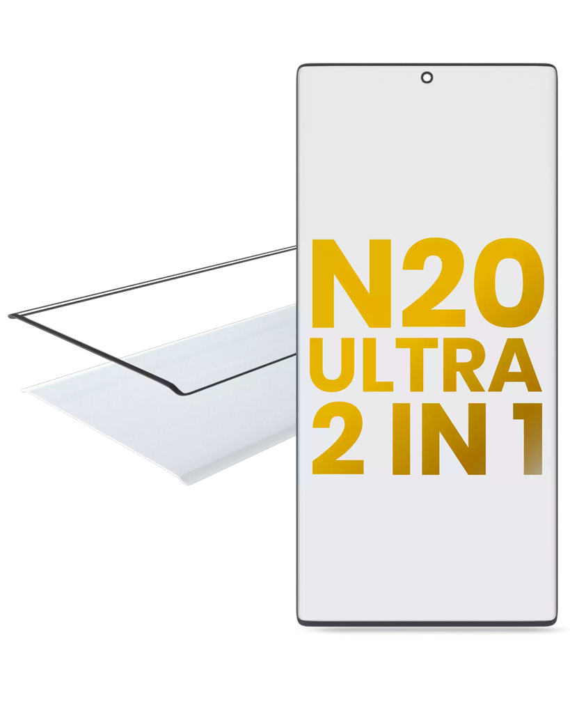 2 in 1 Front Glass + OCA Pre-Installed For Samsung Galaxy Note 20 Ultra (Premium)