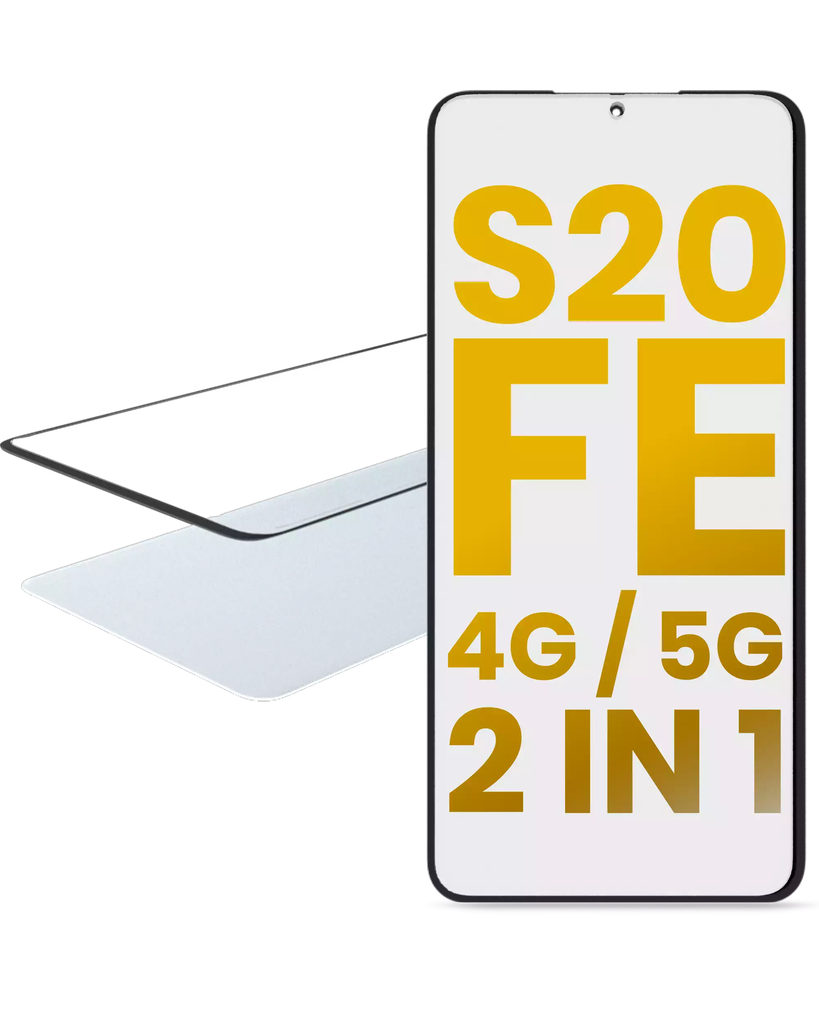 2 in 1 Front Glass + OCA Pre-Installed For Samsung Galaxy S20 FE 4G / 5G (Premium)